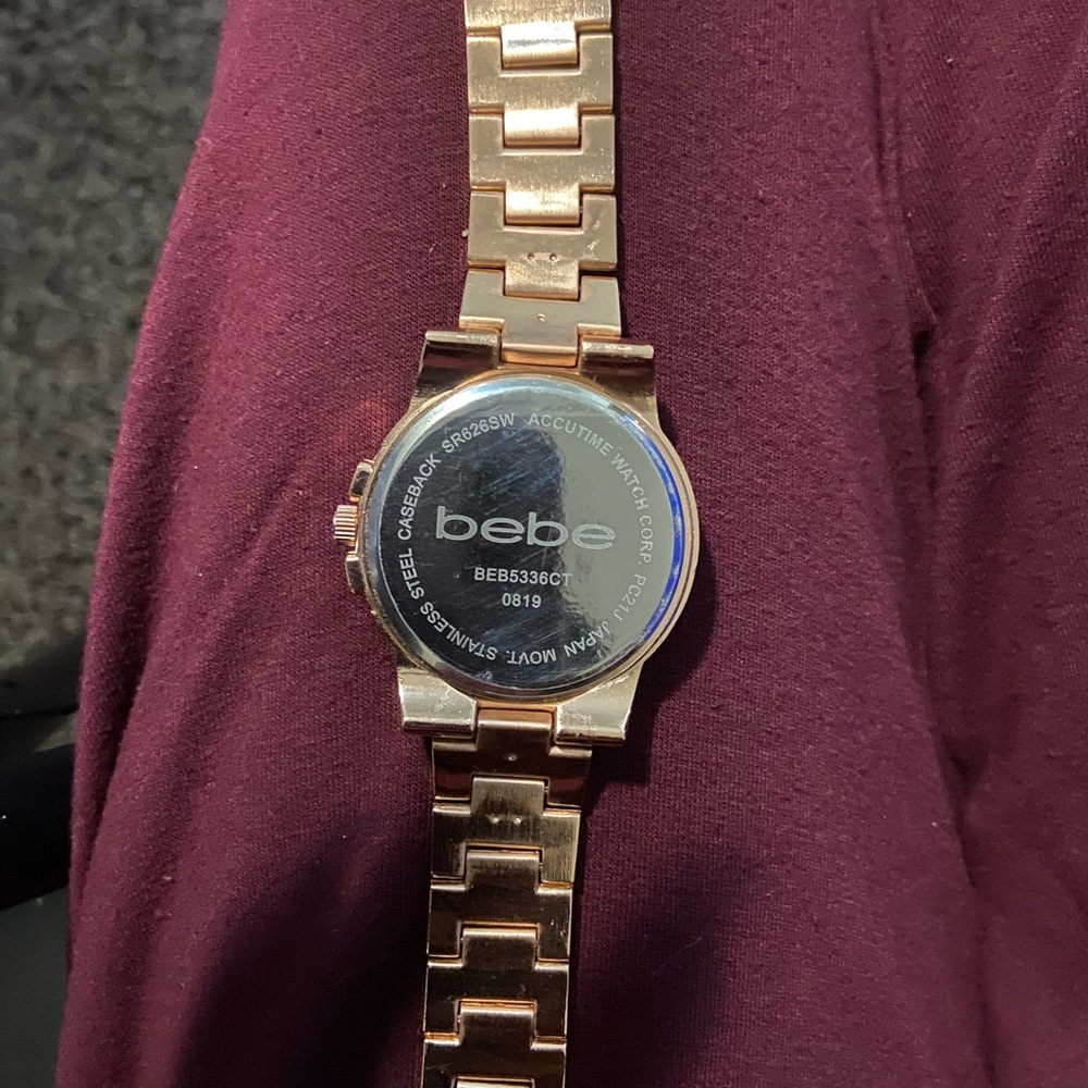 Bebe Blinged Watch in Rose Gold